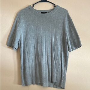 Gray Ribbed Men's Shirt
